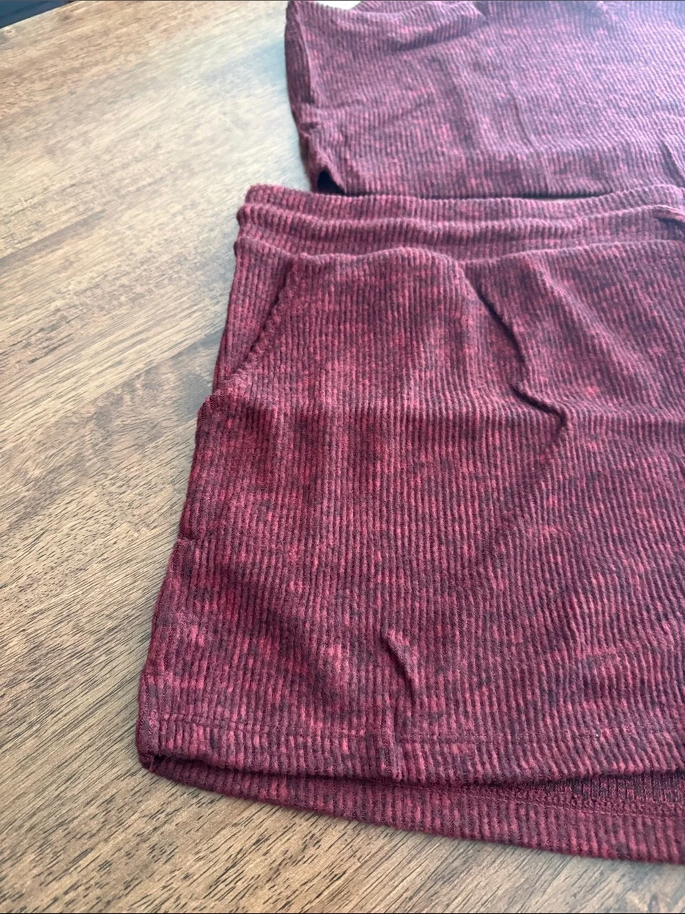 Colsie Crisp Berry ribbed tank and shorts pajama set